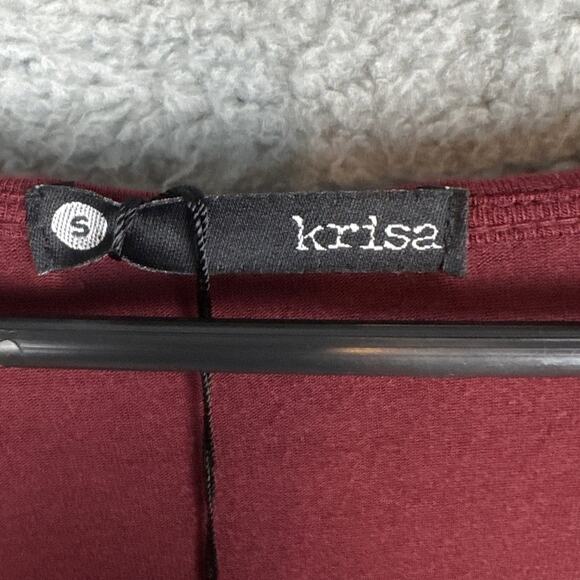 Revolve Krisa Long Sleeve Ruched Dress BodyCon Fitted Size S Merlot NWT - Picture 6 of 8